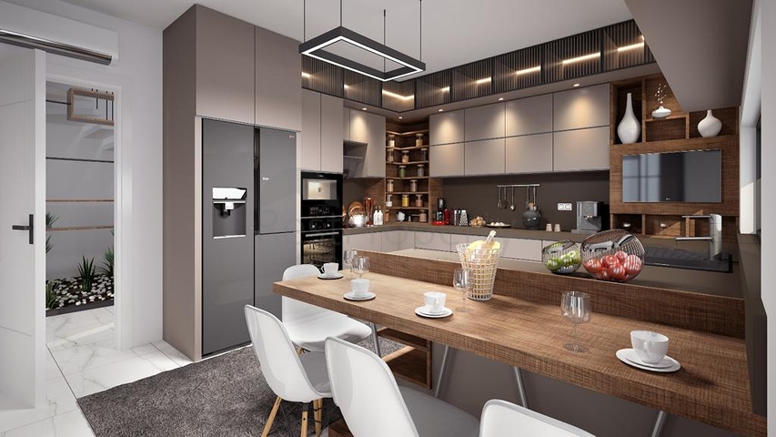 3-stöckige Villa mit 5+1 Grundriss im Stadtteil Doshemealty - Antalya 