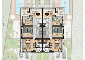 3-stöckige Villa mit 5+1 Grundriss im Stadtteil Doshemealty - Antalya 