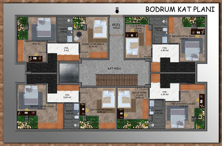 2+1 und 3+1 Wohnungen in der Nachbarschaft von Yesilbahçe - Antalya