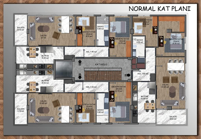 2+1 und 3+1 Wohnungen in der Nachbarschaft von Yesilbahçe - Antalya
