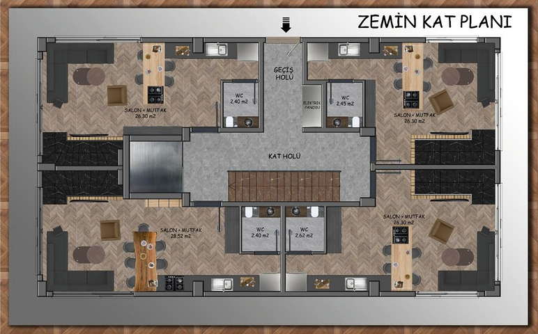 2+1 und 3+1 Wohnungen in der Nachbarschaft von Yesilbahçe - Antalya