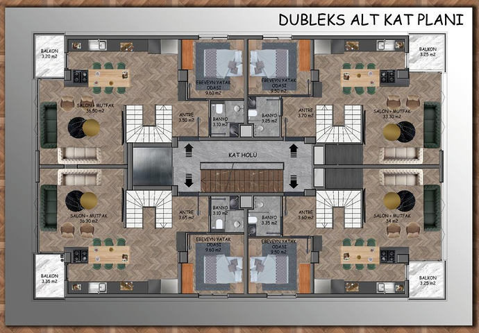 2+1 und 3+1 Wohnungen in der Nachbarschaft von Yesilbahçe - Antalya