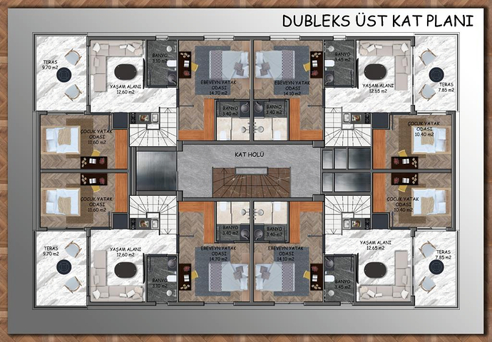 2+1 und 3+1 Wohnungen in der Nachbarschaft von Yesilbahçe - Antalya