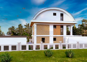 Villa mit 4+1 Grundriss, 800 m vom Meer entfernt in Belek 