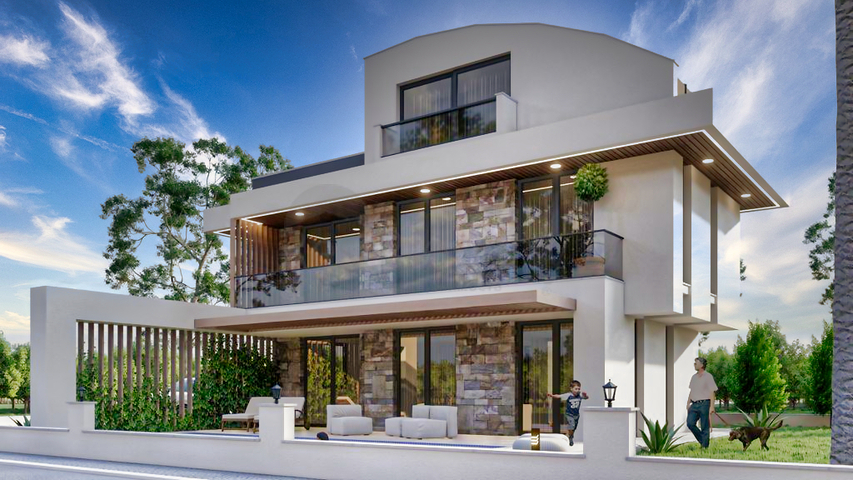 Die Villa ist 900 m vom Meer und 600 m von Belek entfernt