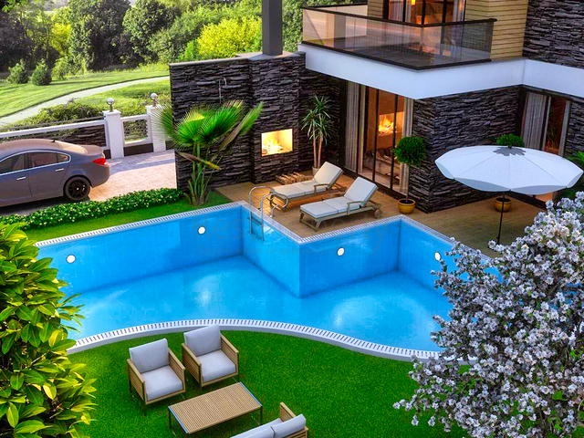 Villa mit 5+1 Pool in Belek - Antalya