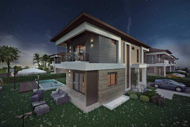 Villen in der prestigeträchtigen Gegend von Doshemealty - Antalya 