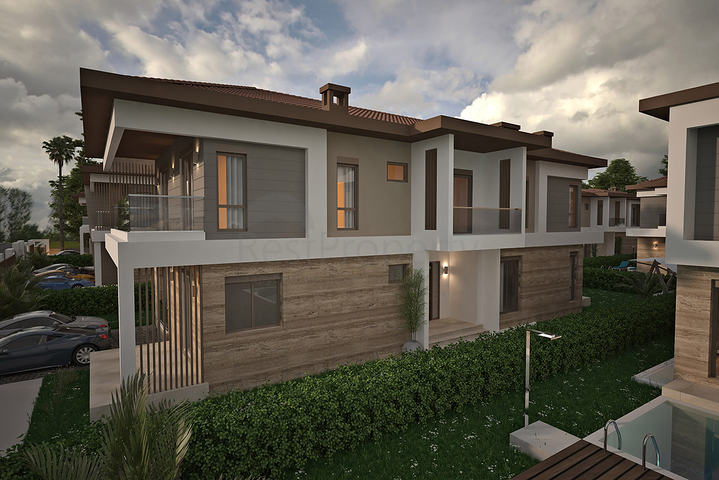 Villen in der prestigeträchtigen Gegend von Doshemealty - Antalya 