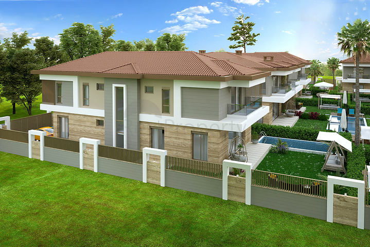 Villen in der prestigeträchtigen Gegend von Doshemealty - Antalya 