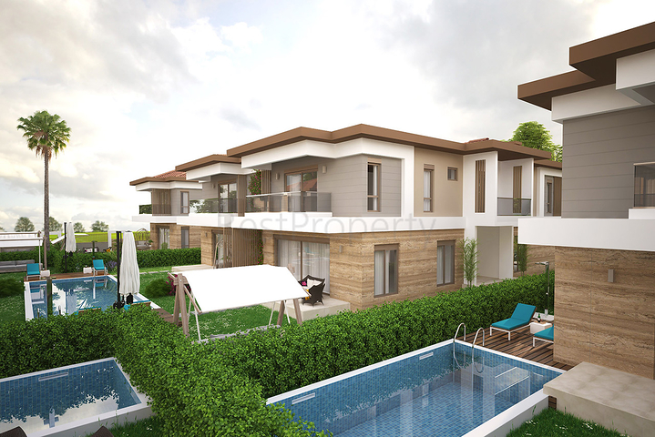 Villen in der prestigeträchtigen Gegend von Doshemealty - Antalya 