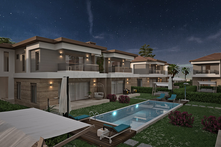 Villen in der prestigeträchtigen Gegend von Doshemealty - Antalya 