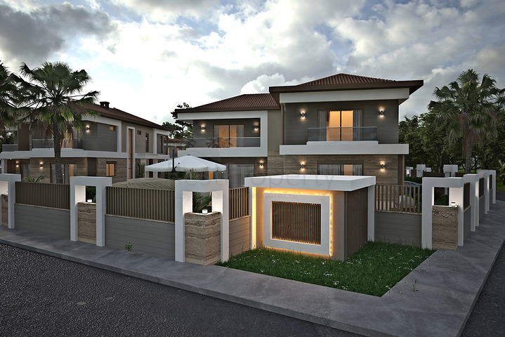 Villen in der prestigeträchtigen Gegend von Doshemealty - Antalya 