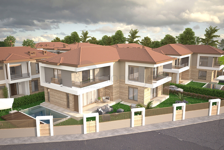 Villen in der prestigeträchtigen Gegend von Doshemealty - Antalya 