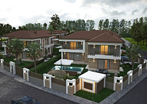 Villen in der prestigeträchtigen Gegend von Doshemealty - Antalya 