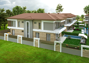 Villen in der prestigeträchtigen Gegend von Doshemealty - Antalya 