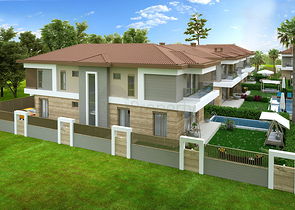 Villen in der prestigeträchtigen Gegend von Doshemealty - Antalya 