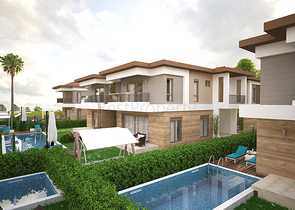 Villen in der prestigeträchtigen Gegend von Doshemealty - Antalya 