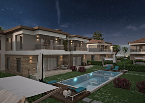 Villen in der prestigeträchtigen Gegend von Doshemealty - Antalya 