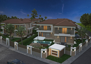 Villen in der prestigeträchtigen Gegend von Doshemealty - Antalya 