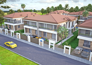 Villen in der prestigeträchtigen Gegend von Doshemealty - Antalya 