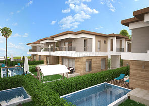 Villen in der prestigeträchtigen Gegend von Doshemealty - Antalya 