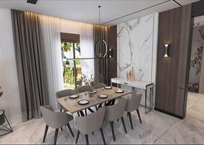 Villen in der prestigeträchtigen Gegend von Doshemealty - Antalya 