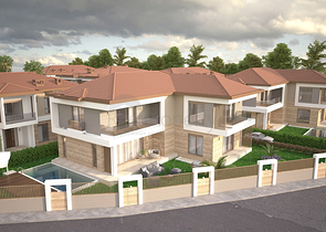 Villen in der prestigeträchtigen Gegend von Doshemealty - Antalya 