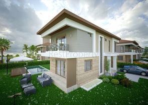 Villen in der prestigeträchtigen Gegend von Doshemealty - Antalya 