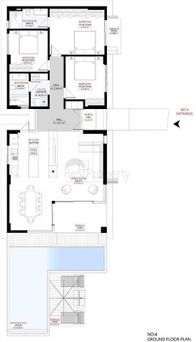 Villa mit 3+1 Grundrissen in Fethiye 