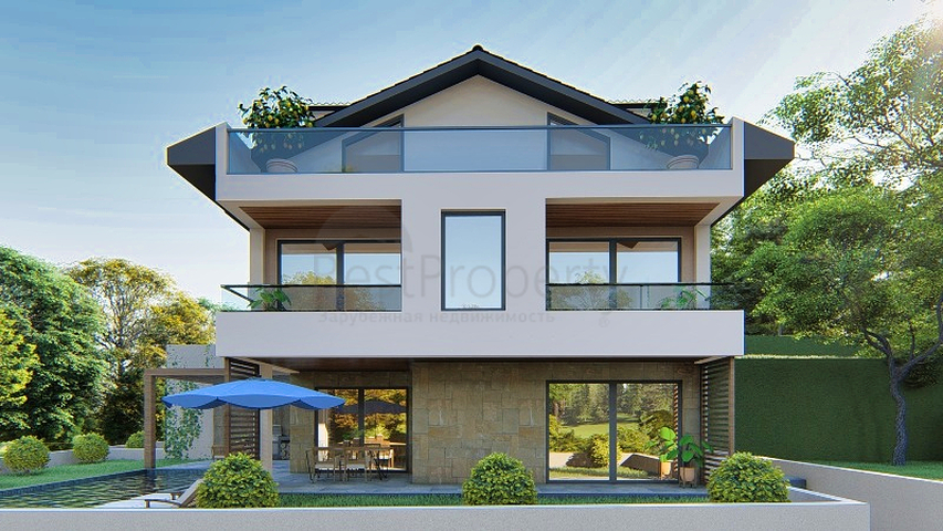 4+1-Villa im Bau im Stadtteil Fethiye 