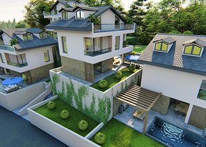 4+1-Villa im Bau im Stadtteil Fethiye 