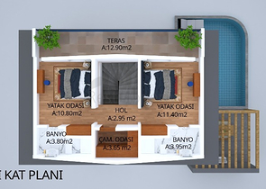 4+1-Villa im Bau im Stadtteil Fethiye 