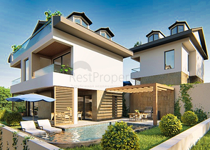 4+1-Villa im Bau im Stadtteil Fethiye 