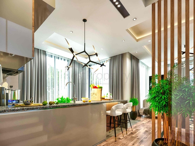 Villen in einem Komplex mit 4+1 Grundrissen in der Region Doshemealty - Antalya 