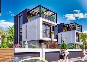 Villen in einem Komplex mit 4+1 Grundrissen in der Region Doshemealty - Antalya 