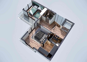 Villen in einem Komplex mit 4+1 Grundrissen in der Region Doshemealty - Antalya 