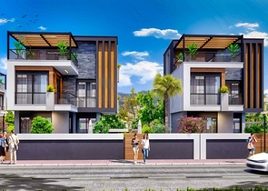 Villen in einem Komplex mit 4+1 Grundrissen in der Region Doshemealty - Antalya 