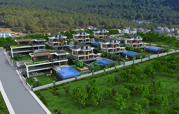 Neue 4+1-Villa in Fethiye 