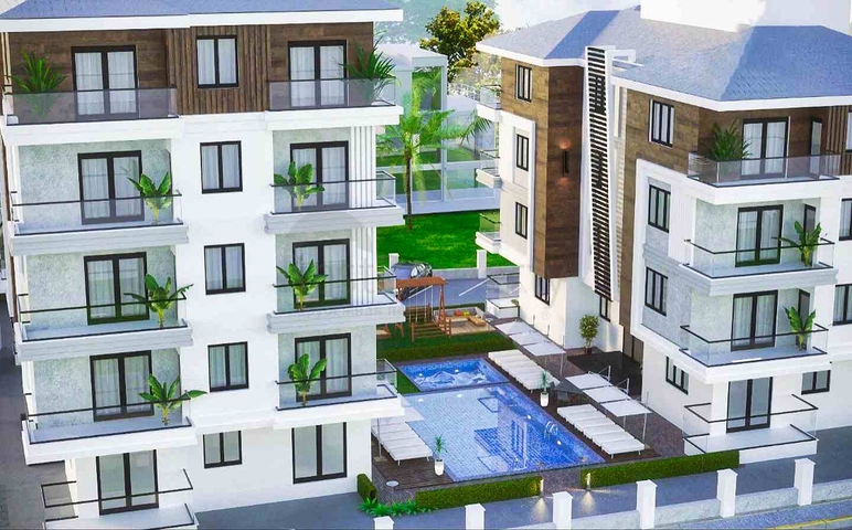 Apartment mit 2+1 Pool im Stadtteil Kepez - Antalya