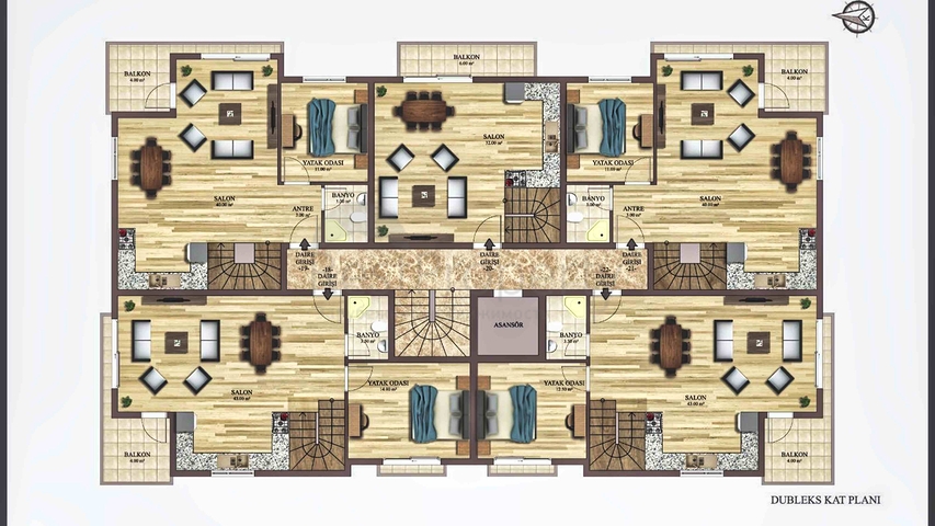 Investitionsprojekt im Wohnbezirk Persimmon - Antalya 