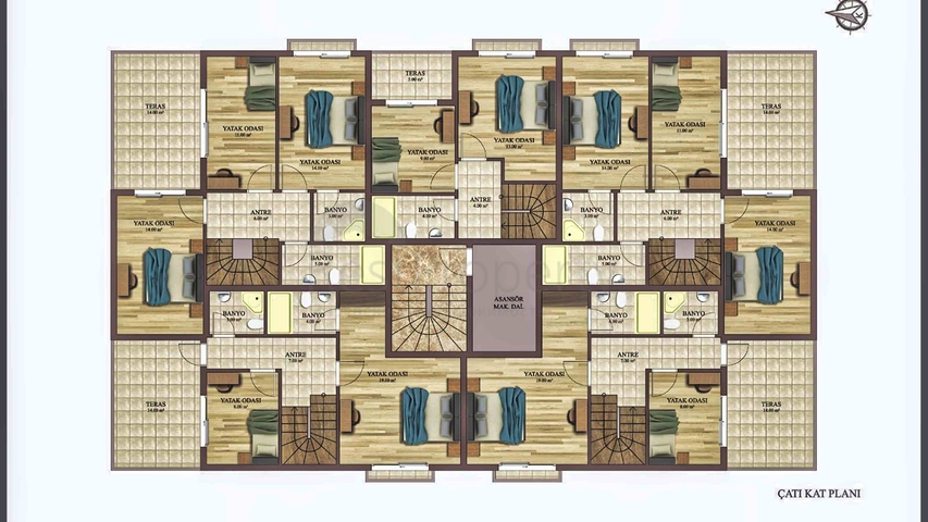 Investitionsprojekt im Wohnbezirk Persimmon - Antalya 