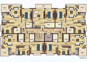 Investitionsprojekt im Wohnbezirk Persimmon - Antalya 