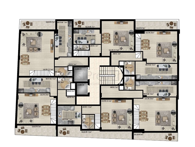 Investitionsprojekt im Wohnbezirk Uschgen - Antalya 
