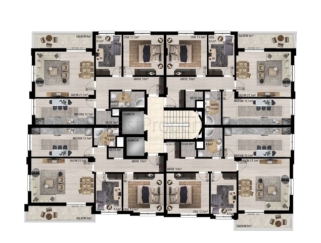 Investitionsprojekt im Wohnbezirk Uschgen - Antalya 