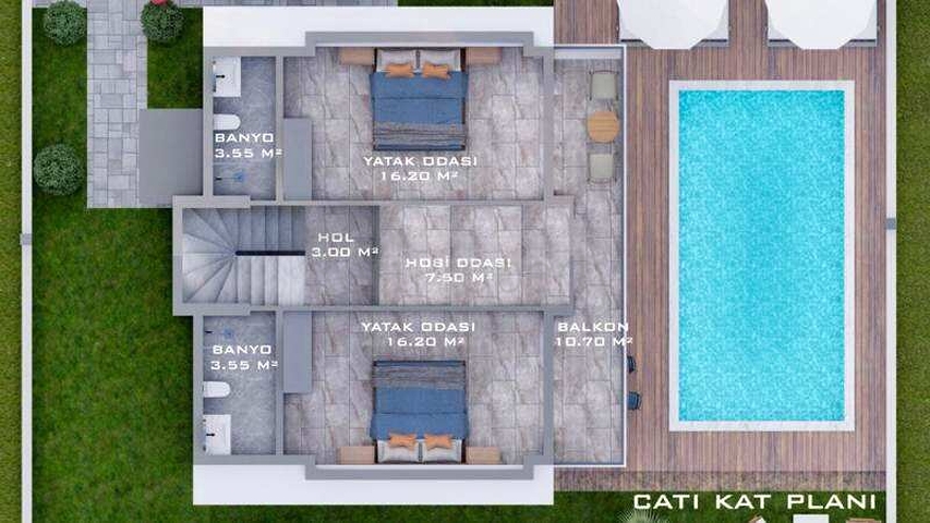 4+1 Wohnung im Stadtteil Fethiye 