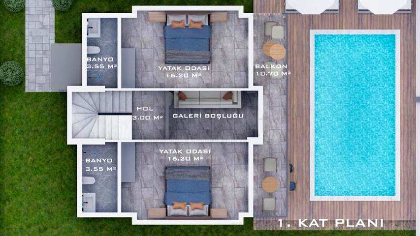 4+1 Wohnung im Stadtteil Fethiye 