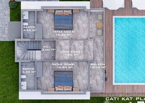 4+1 Wohnung im Stadtteil Fethiye 