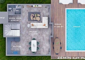 4+1 Wohnung im Stadtteil Fethiye 