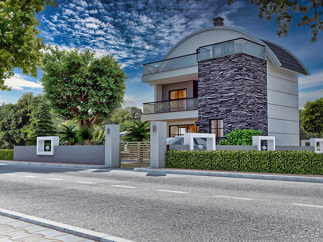 Freistehende 3+1-Villa in Belek - Antalya 