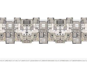 Apartments mit 2+1 , 3+1 und 4+1 Duplex in Lara - Antalya 
